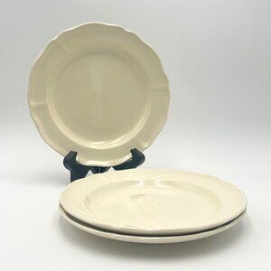 Vintage Wedgwood Queens Shape Cream Salad Plates |England Collectible, Set of 3